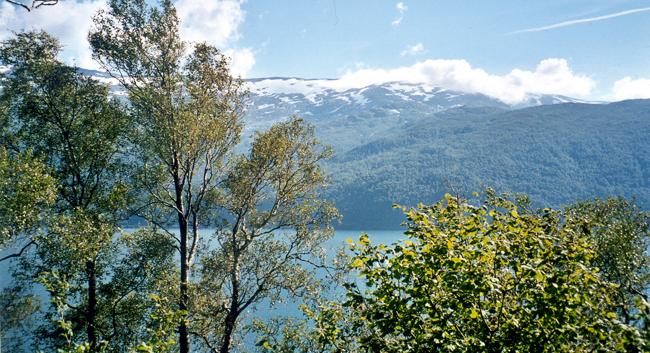 Dombestein.jpg - Utsikt fra Kjølsdalen mot Dombestein - View across the fjord from Kjolsdalen against Dombestein.
